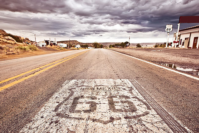 Route 66 wreck in New Mexico